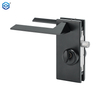 Stainless Steel Frameless Glass Door Lock with Handle And Keys Commercial Office Glass Partition Lever Patch Lock