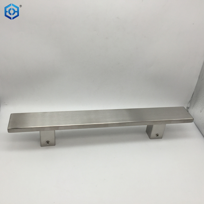 Square Glass Door Handles Stainless Steel Single Sided Door Sliding Pull Handle