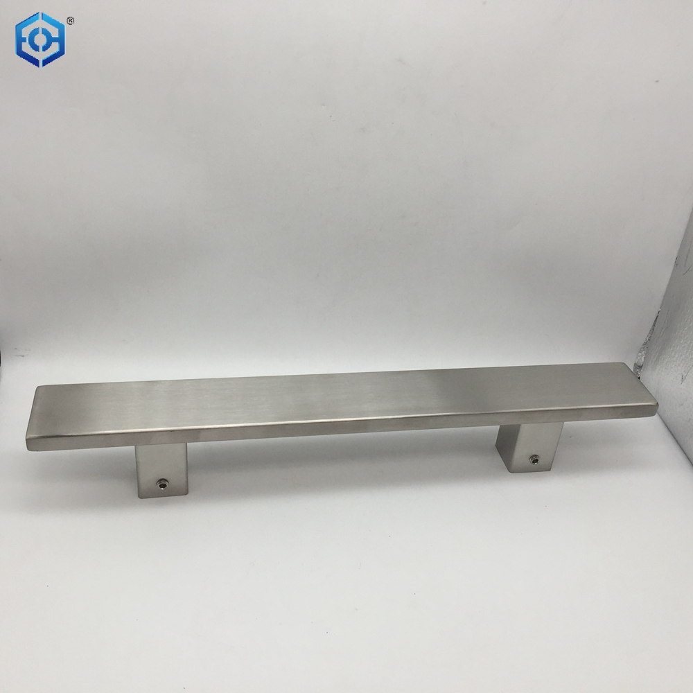 Square Glass Door Handles Stainless Steel Single Sided Door Sliding Pull Handle