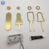 Brass Toilet Line Sign Plate Modern Matt Metal Washroom Sign Restroom Toilet