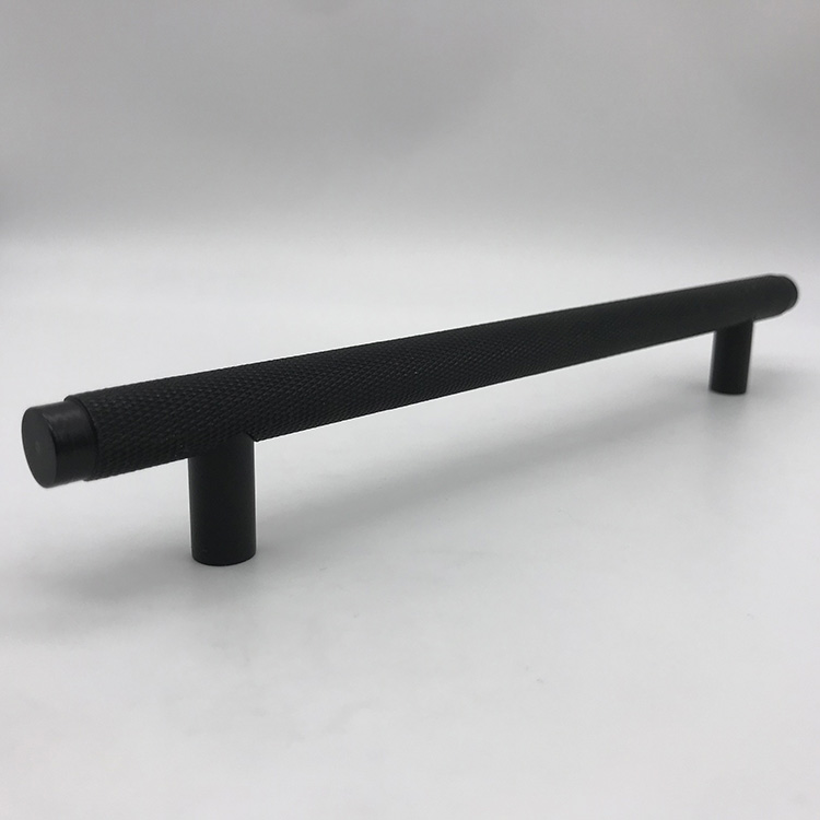 Solid Brass Furniture Knobs Knurled Gold Handles for Drawer