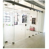stainless steel hardware sliding folding glass partition