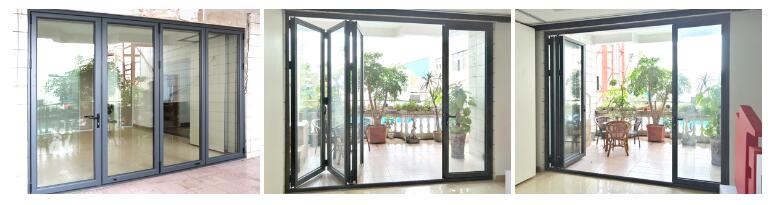 internal oak bifold doors with glass