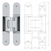 180 degree concealed hinge zinc alloy Heavy Duty 3D Adjust Concealed Door Hinge