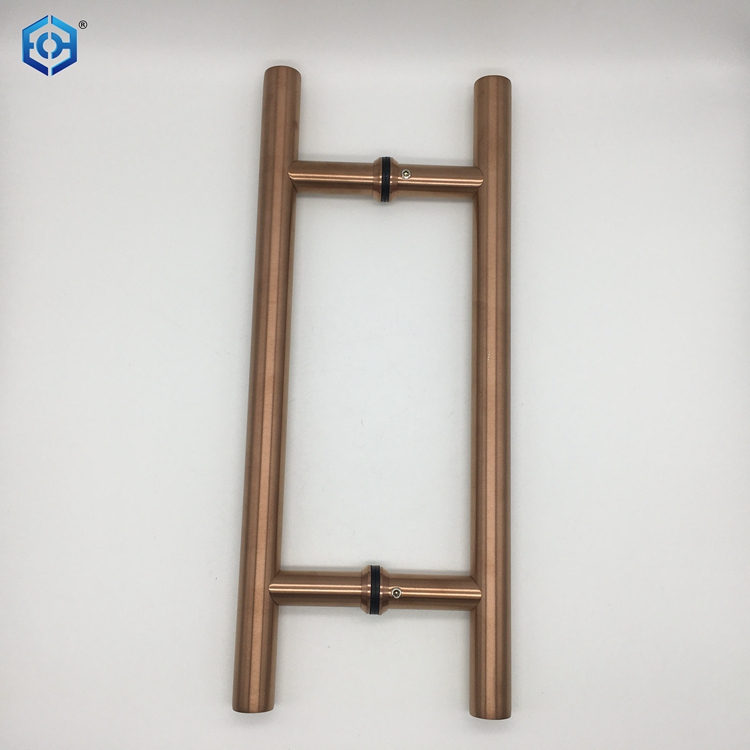 brushed steel door handles