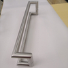 Central Satiny 304 Stainless Steel Cranked Pull Handle Apply To 8-12mm Thickness Front Glass Door And Wood Door Made in China 
