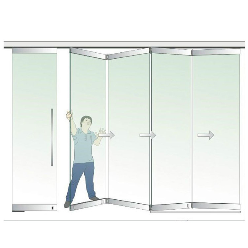 Frameless Folding Sliding Door Clamps Double Folding Door Hinges Buy