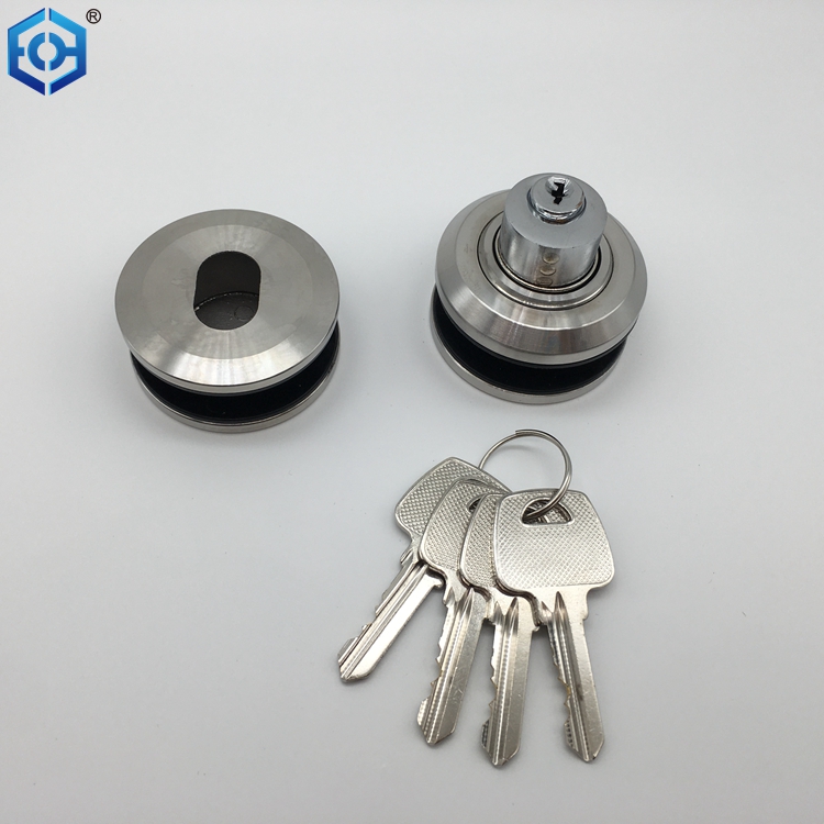 ozone glass door handle with lock