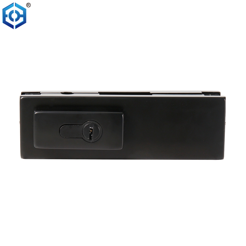 Black Stainless Steel Frameless Glass Centre Patch Fitting Patch Lock