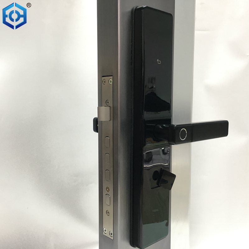 Black Smart Electronic Home Security Biometric Digital Door Lock