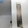 Silver Zinc Alloy Sliding Door Lock Entrance Function Satin Nickel Finish