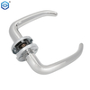 Satin Polished Ox Horn Shape Lever Door Handle For Guest Room Bedroom