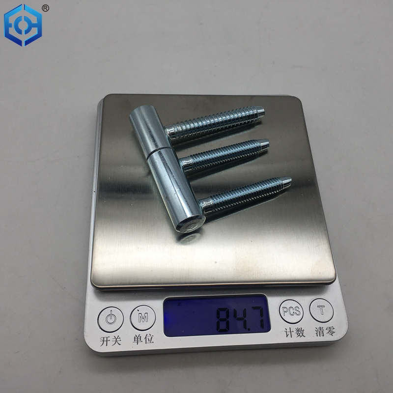 glass door hinge to wood frame