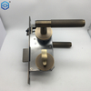 Door Locks for Bedroom And Mortise Lock Handle Set with 3 Brass Key Antique Finish