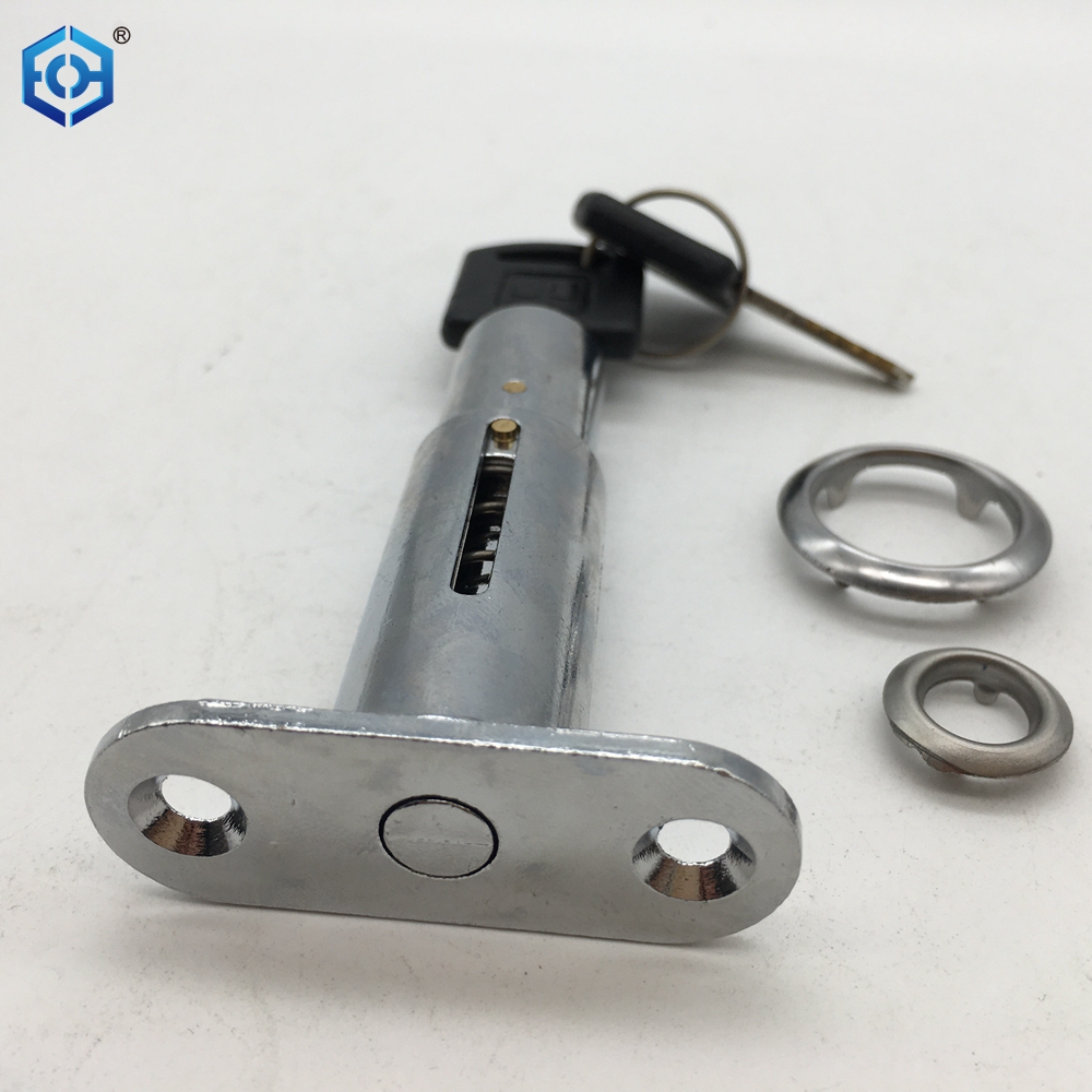Sliding Door Closet Showcase Furniture Cylinder Head Plunger Lock With Keys Wardrobe Push Lock