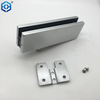 Silver Aluminum Over Panel Pivot Patch Fittings Wall Mounted Glass Patch Fittings