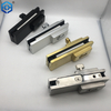 Silver Aluminum Bottom Patch Lock for Glass Door