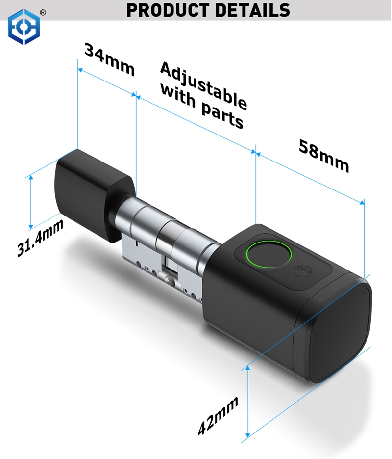 fingerprint lock cylinder