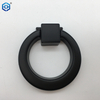 Black Zinc Alloy Round Conceal Ring Furniture Pull Handle Door Drawer Finger Pull Knobs Ring Pull