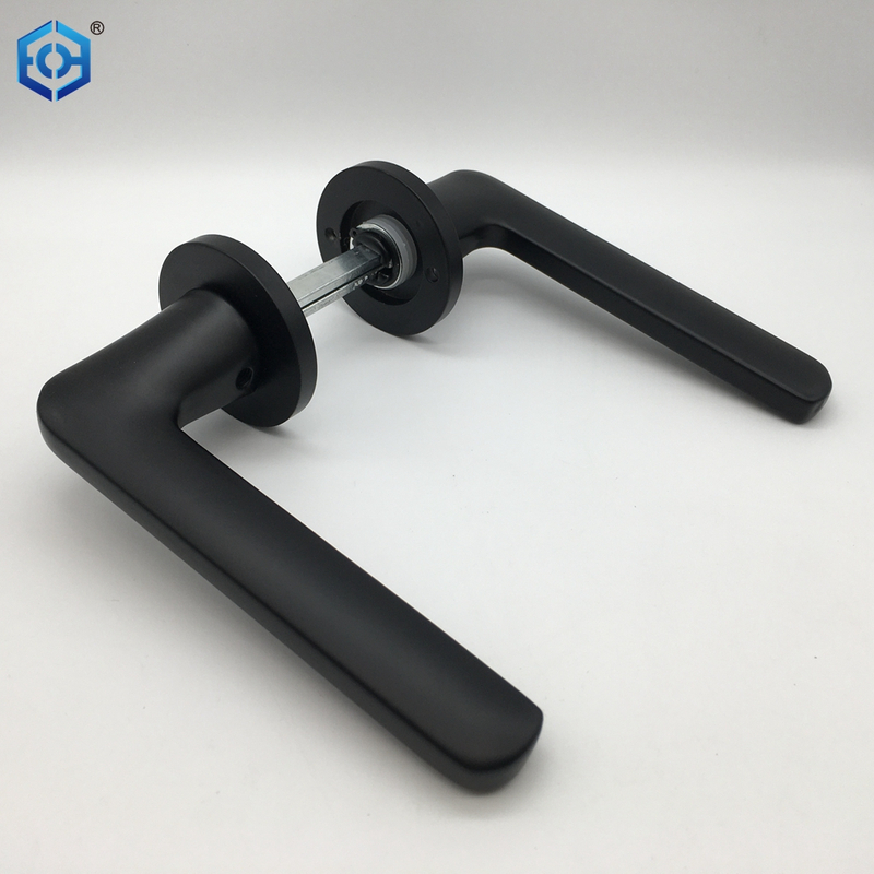 Black Easy To Install Aluminum Door Handles And Locks