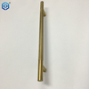 Antique Brass Stainless Steel Knurled T Bar Glass Door Pull Handle 