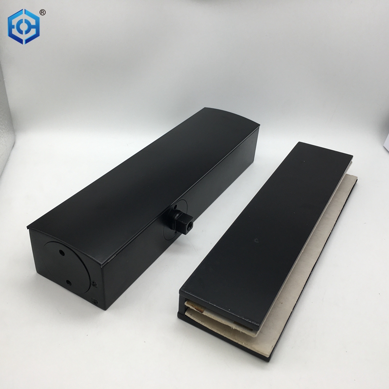 Black Aluminum Alloy Glass Door Closer with Bracket 