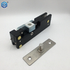  Brushed Stainless Bottom Door Patch Fitting with Bottom Insert For 3/4" Glass