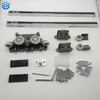 Premium Soft-Close Concealed Ghost Door Hardware Kit with Hidden Sliding Track Kit for 31-43 Inch Doors Soft Close Heavy Duty Sliding Hardware