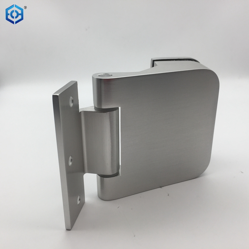 Frameless Wall To Glass Silver Aluminum Glass Door Hinge