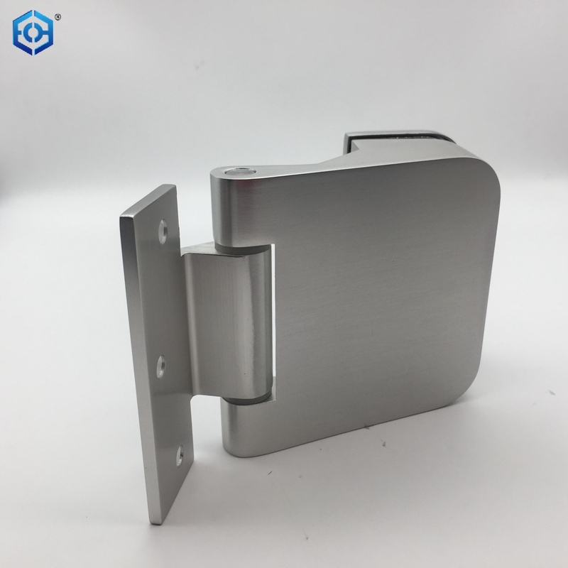 Frameless Wall To Glass Silver Aluminum Glass Door Hinge