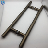 Antique Bronze Stainless Steel Classical Circular Tube H Type Glass Door Pull Handle