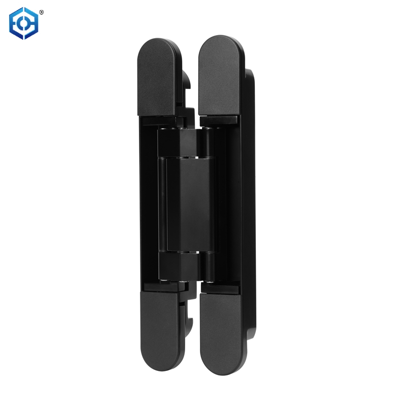 120KG Black Zinc Alloy Heavy Duty 3D Adjustable Concealed Hinge