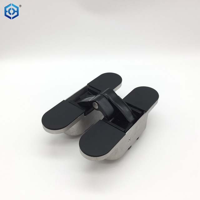 Modern Soft Close 40mm Thickness Silver Stainless Steel 2D Adjustable 180 Degree Hidden Door Hinges 