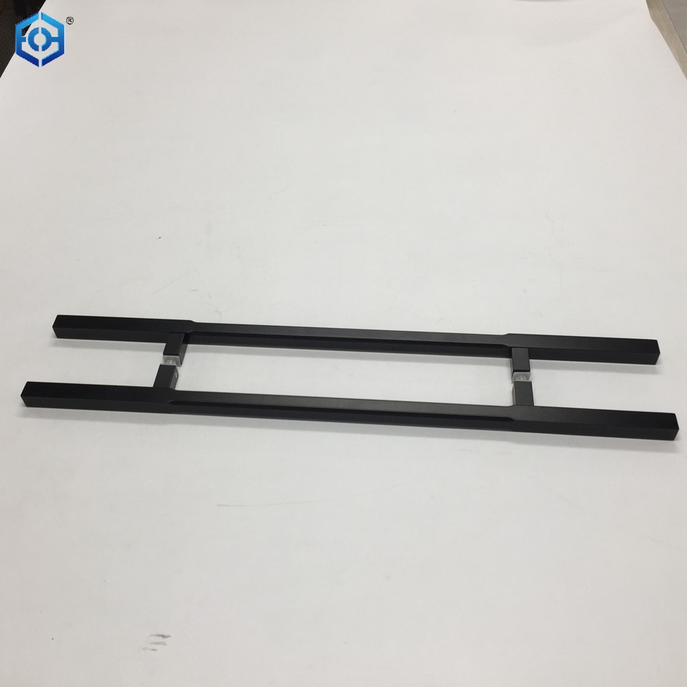Factory Manufacturer Wholesale Commercial Square Black Aluminum Glass Door Pull Handles