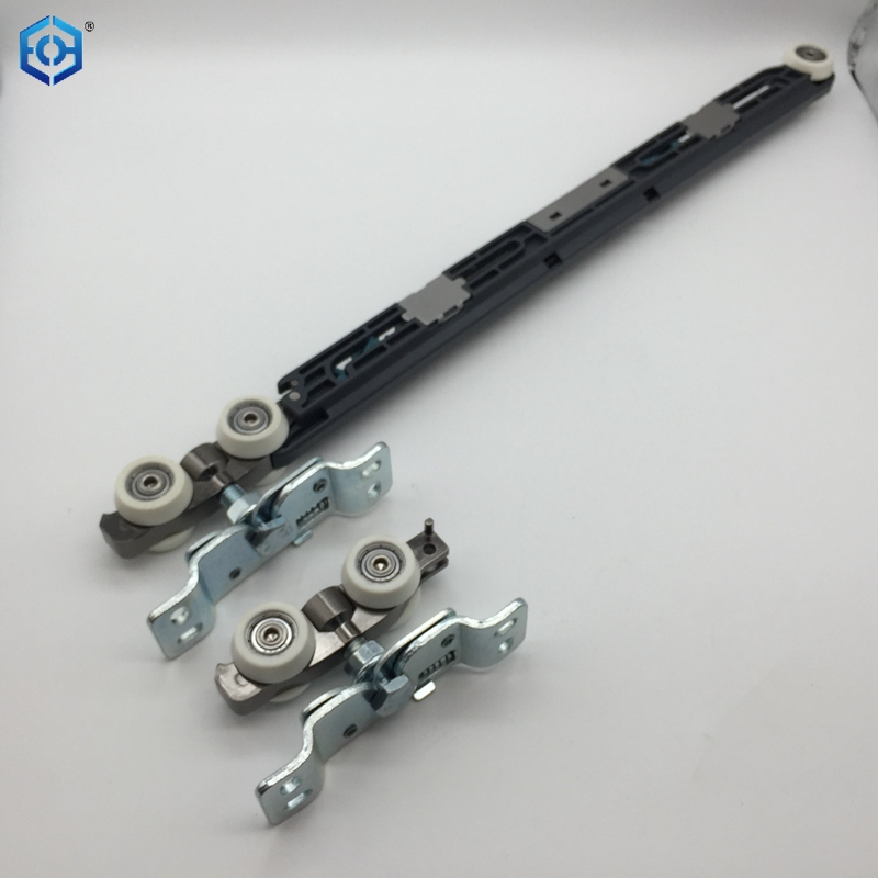 Pocket Door Roller with 60kg Soft Close Mechanism Two-Way Soft Close Pocket Door Hanger Double Sided Pocket Door Hardware