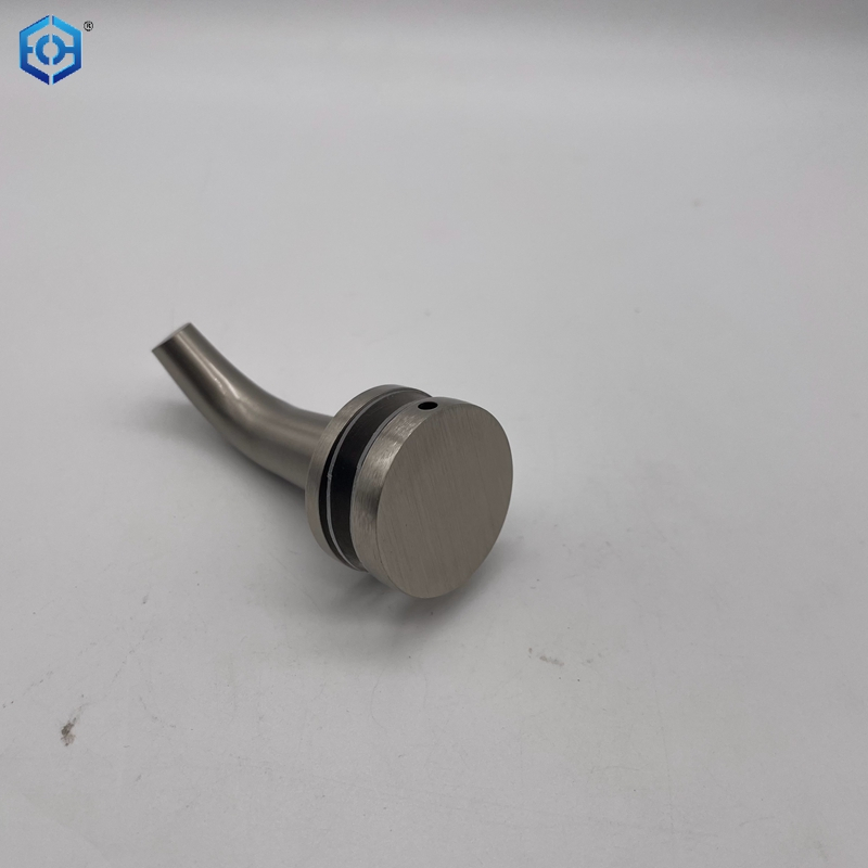 Satin Nickel Brass Glass Mount Coat Hook Towel Robe Hook 