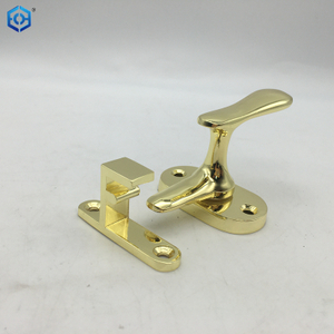 Golden Zinc Alloy Latch Lock Practical Clamp for Wooden Doors for Bathroom Kitchen And Toilet Doors