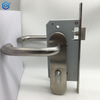 Straight Lever Thumb Lock Bathroom Door Handle Lock with Indicator