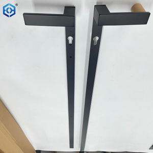 Black Stainless Steel Long Plate Infinito Door Handle