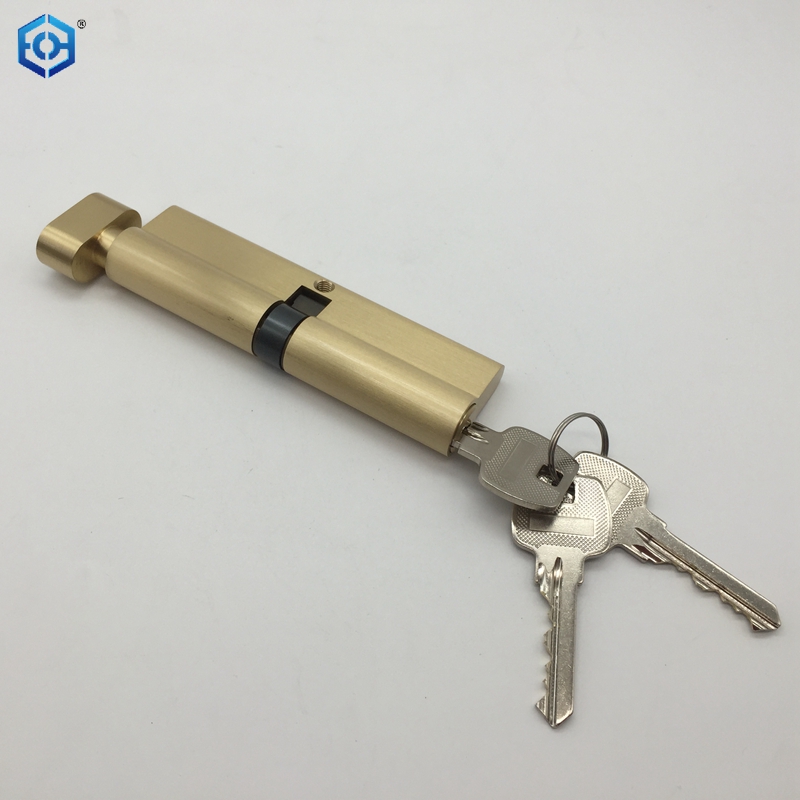 Golden Brass 110mm High Security Euro Thumb Turn Cylinder Lock