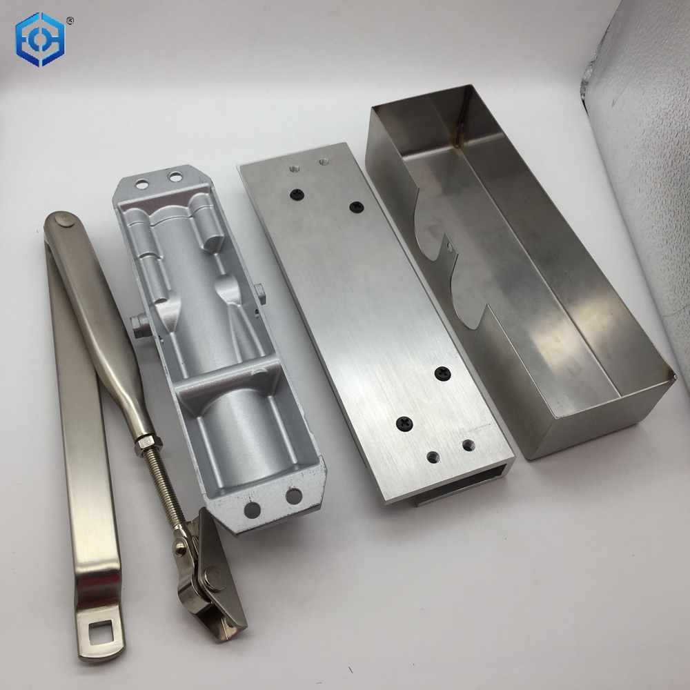Stainless Steel Hydraulic Double Cylinder Glass Door Hinge Floor Spring Door Closer