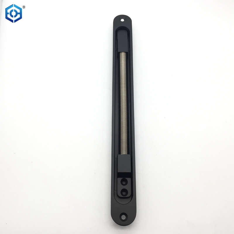 Black Aluminum Alloy Door Loop for Mortise Mounting Access Control Wire Protect