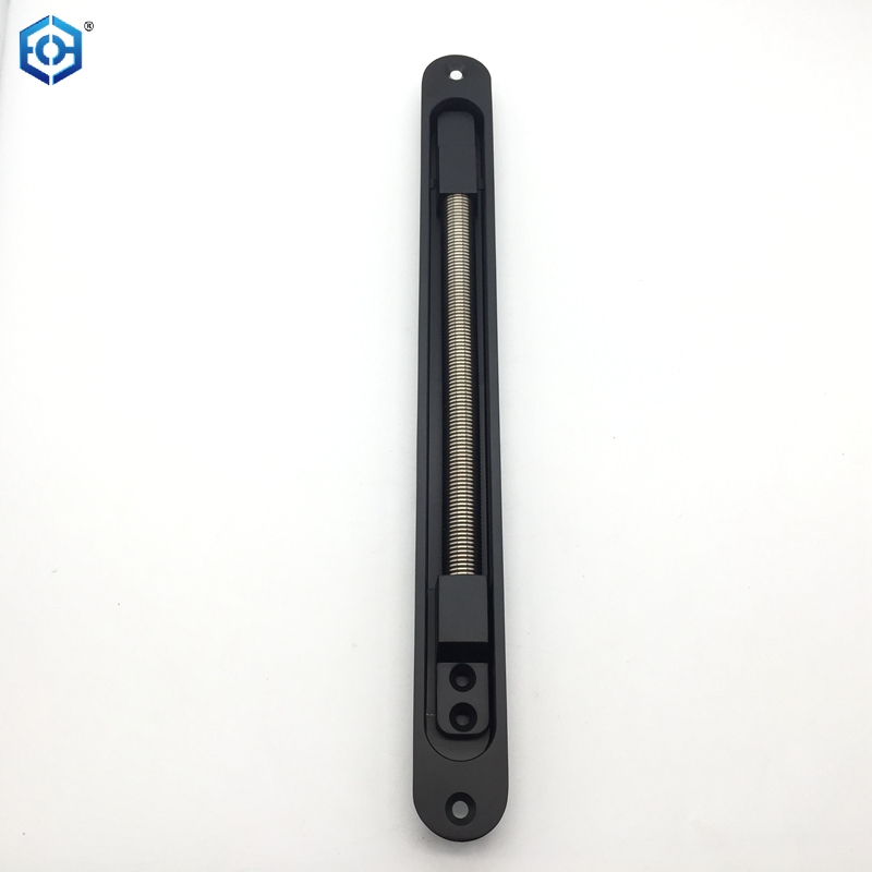 Black Aluminum Alloy Door Loop for Mortise Mounting Access Control Wire Protect