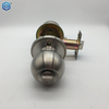 Silver Stainless Steel Round Door Knobs Handle Entrance Bathroom Passage Lock
