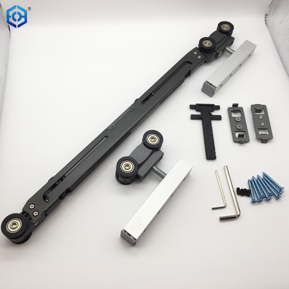 Metal And Plastic Soft Close Heavy Duty Sliding Door Roller for 60- 120kg Wooden Door