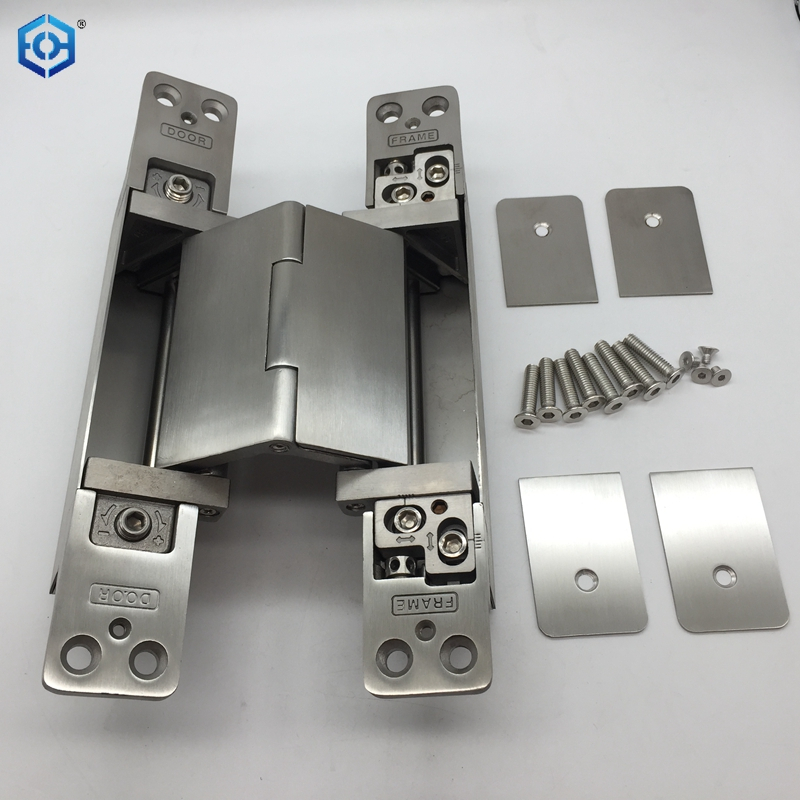 227mm Solid Stainless Steel 304 150 Degree 3d Adjustable Concealed Hinge 