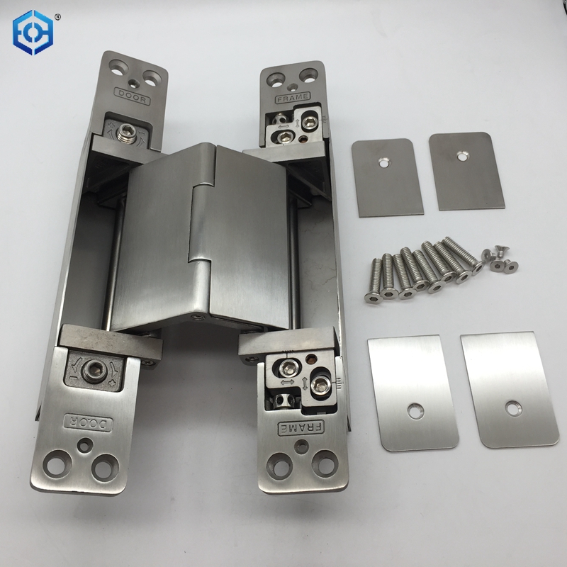 227mm Solid Stainless Steel 304 150 Degree 3d Adjustable Concealed Hinge 