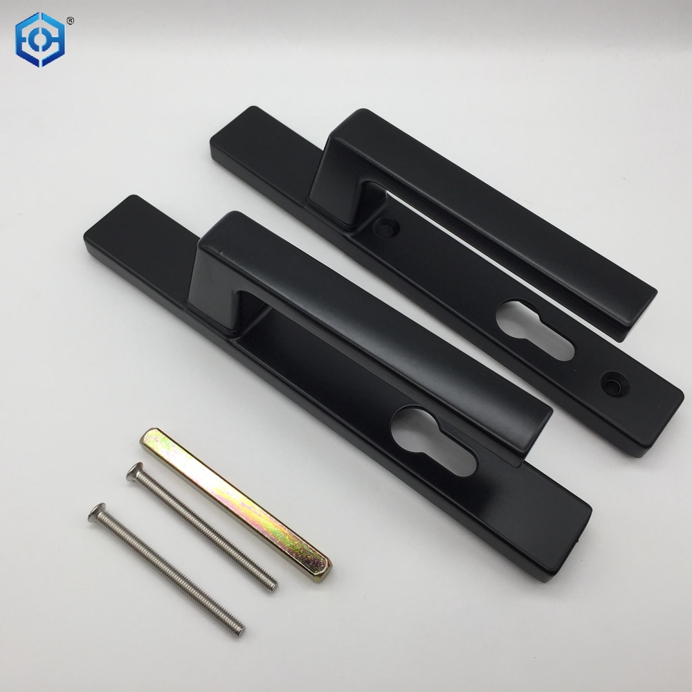 Black Aluminum Lever Handle Door Lock for UPVC Patio Doors