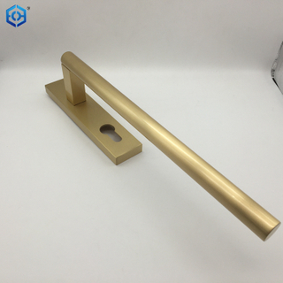New Design Golden Brass Solid Set Internal Lift-up Sliding Door Handle for Lift Sliding System