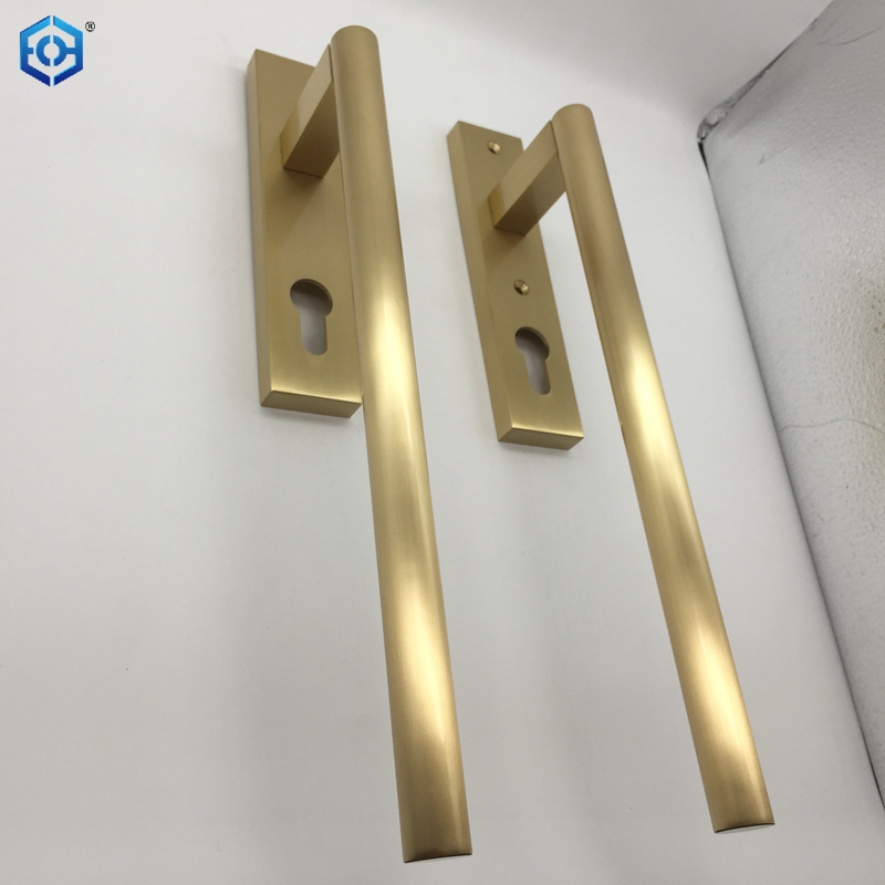 brass front door handle